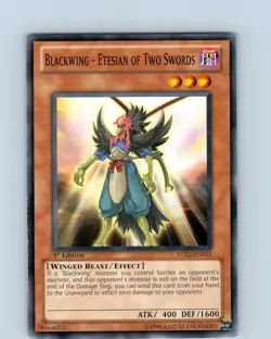 Yu-Gi-Oh TCG Blackwing - Etesian Of Two Swords STBL-EN015 1st Ed Common LP-NM - Image 1