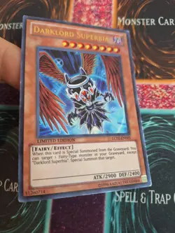 Yugioh Darklord Superbia LC02-EN005 Ultra Rare Limited Lightly Played - Image 2