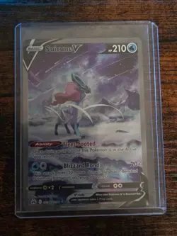 Suicune V GG38/GG70 Crown Zenith: Galarian Gallery Holo Pokemon TCG NM - Image 1