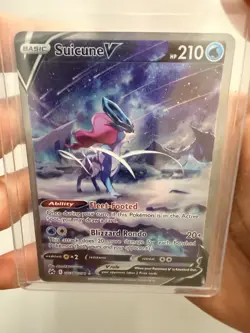 Suicune V GG38/GG70 Crown Zenith: Galarian Gallery Holo Pokemon TCG NM - Image 1