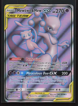 Pokemon TCG - Mewtwo & Mew GX 222/236 - Unified Minds Tag Team - MP - Image 1