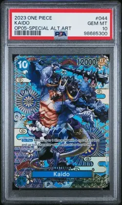 One Piece - Kaido - Special Alternate Art - OP04-044 - PSA 10 - Image 1