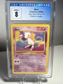 Pokemon TCG Black Star Promo Edition Mew #8 WOTC 2000 CGC 8 NM/Mint - Image 1