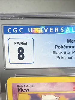 Pokemon TCG Black Star Promo Edition Mew #8 WOTC 2000 CGC 8 NM/Mint - Image 3