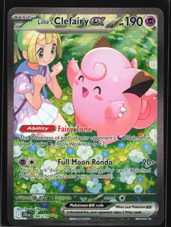 Lillie's Clefairy ex 184/159 Journey Together Special Illustration Rare Pokemon - Image 1
