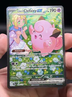 Pokemon Journey Together Lillie’s Clefairy EX 184/159 Special Illustration Rare - Image 3
