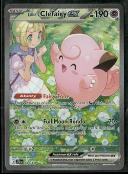 Pokemon Lillie's Clefairy ex Special Illustration Rare 184/159 Journey Together - Image 1
