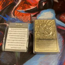 Pokemon Jigglypuff Trading Card 23K Gold Plated 1999 Burger King w/ COA & Ball - Image 4