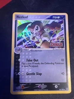 Nuzleaf 36/108 Reverse Holo EX Power Keepers Pokemon Card Lightly Played - Image 1