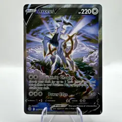 Pokemon TCG Arceus v Alt Art Holo Full Art Card Brilliant Stars 166/172 (LP) - Image 1