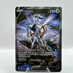 Pokemon TCG Arceus v Alt Art Holo Full Art Card Brilliant Stars 166/172 (LP) - Image 2
