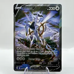 Pokemon TCG Arceus v Alt Art Holo Full Art Card Brilliant Stars 166/172 (LP) - Image 4