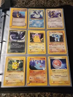 Huge Pokemon Collection Binder Vintage / E-Reader Lot of Cards Pikachu WoTC Etc - Image 4