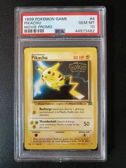 1999 POKEMON GAME MOVIE PROMO #4 PIKACHU PSA 10 - Image 1