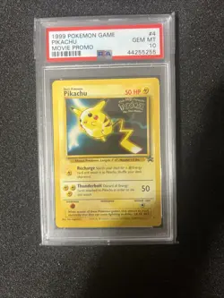 Pokemon PSA 10 1999 Movie Promo Pikachu - Image 1