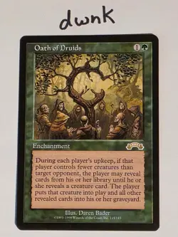 Oath of Druids - Exodus - MTG Magic the Gathering Great Condition! - Image 1