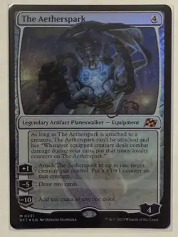 The Aetherspark Foil - Mythic - Aetherdrift MTG Magic the Gathering - Image 1