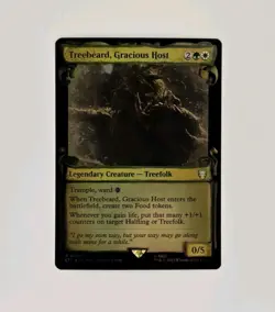 Treebeard, Gracious Host NM Showcase Scrolls Foil MTG LotR Unplayed Magic - Image 2