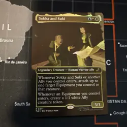 MTG Sokka and Suki (Borderless) [Avatar: The Last Airbender: Eternal-Legal] Foil - Image 1
