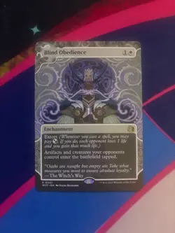 MTG - Blind Obedience (Non-Foil) - Wilds of Eldraine Borderless Rare NM - Image 1