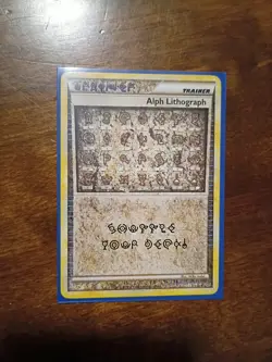 Pokemon Alph Lithograph HeartGold SoulSilver Rare TCG Card 2010 - Image 1