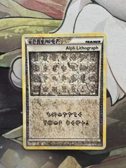 Pokemon Alph Lithograph HeartGold SoulSilver Rare TCG Card 2010 - Image 1