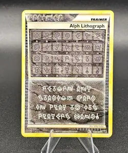 Pokemon Alph Lithograph Three III Undaunted Rare Secret Trainer TCG 2010 - Image 2