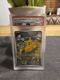 Pikachu PSA 10 .DE - SVP 088 SV Black Star Promo Pokemon Karte German - Mint - Image 1