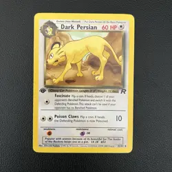 Pokemon TCG Dark Persian Team Rocket #42/82 Uncommon First Edition - LP - Image 1