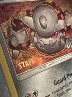MP Heatran - (Prerelease) [Staff] SM96 Sm Holo Sun Moon Ultra Prism Pokemon TCG - Image 3