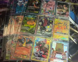⭐Modern Pokemon Collection Lot Binder Charizard V + Reshiram.NM-LP+🔥Crispy!🤌#7 - Image 1