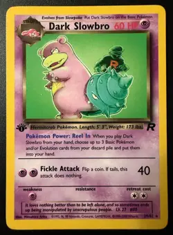 Dark Slowbro 29/82 Rare - Team Rocket - First Edition - Pokemon WOTC English - Image 1