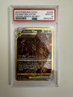 Pokemon Giratina VSTAR GG69/GG70 Crown Zenith Secret Rare Full Art Holo PSA 10 - Image 1