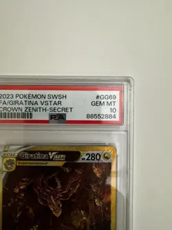 Pokemon Giratina VSTAR GG69/GG70 Crown Zenith Secret Rare Full Art Holo PSA 10 - Image 3