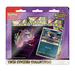Pokemon Mega Evolution Ascended Heroes Tech Sticker Collection Gastly TCG 3packs - Image 2