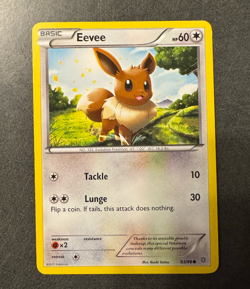 Pokemon TCG Eevee 63/98 XY Ancient Origins Regular LP - MP Condition - Image 1
