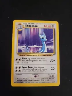 Pokemon TCG Base Set Dragonair 18/102 Rare LP/NM Vintage WOTC - Image 1