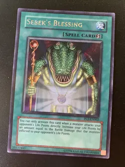 Yugioh Singles - Sebek's Blessing - Secret Rare - PCJ-EN002 - Unlimited - HP - Image 1