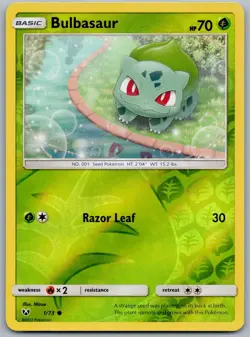 Bulbasaur Reverse Holo - Pokemon TCG Shining Legends - 1/73 - NM - Image 1