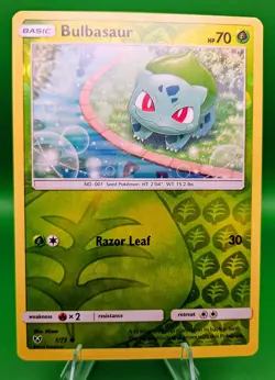 Bulbasaur 1/73 - Reverse Holo Shining Legends 2017 Pokemon TCG - NM Unplayed - Image 1