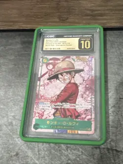 OP13-118 Monkey D Luffy (Alt Art SEC) ONE PIECE Card TCG JapaneseCGC PRISTINE 10 - Image 1