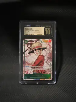 OP13-118 Monkey D Luffy (Alt Art SEC) ONE PIECE Card TCG English CGC PRISTINE 10 - Image 1