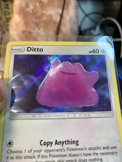 Ditto 17/18 Holo Rare Pokemon TCG Detective Pikachu - Image 3