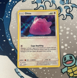 Ditto 17/18 Holo Rare Sun & Moon Detective Pikachu Set Pokemon Card 2019 NM - Image 1