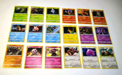 POKEMON 2019 DETECTIVE PIKACHU COMPLETE SET 1-18 CHARIZARD GRENINJA MEWTWO - Image 1
