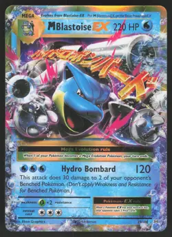 M Blastoise EX 22/108 Ultra Rare Pokemon TCG XY - Evolutions NM - Image 1