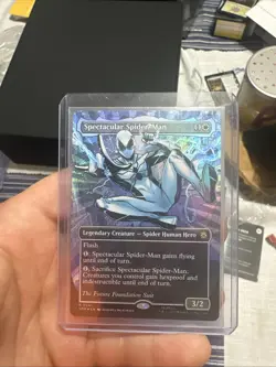 Spectacular Spider-Man 0241 Borderless Textured Foil Marvel's MTG - Image 3