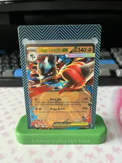 Pokemon TCG Mega Lucario EX MEP 012 Promo - NM - Image 1