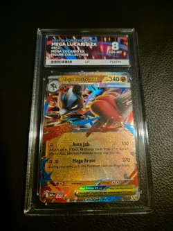 Mega Lucario EX 012 Black Star Promo Card Mega Evolution Pokemon Card ace 8 - Image 1