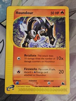 Houndour 66/144 Skyridge Non Holo Pokemon TCG NM - Image 1